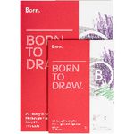 Born A4 Heavy Drawing Pad 220gsm 25 Sheets | Officeworks