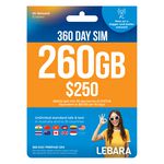 Lebara $250 Prepaid Eco SIM