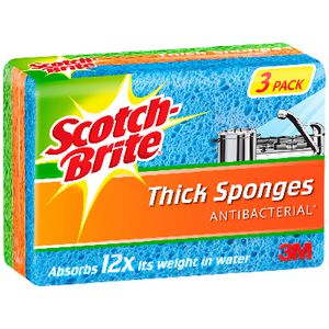 Scotch-Brite Anti-bacterial Sponges 3 Pack