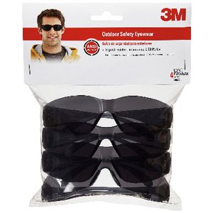 3M Safety Eyewear Black 4 Pack