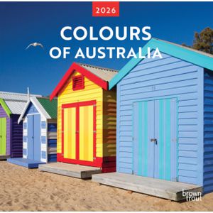 Brown Trout 2026 Colours of Australia Square Wall Calendar