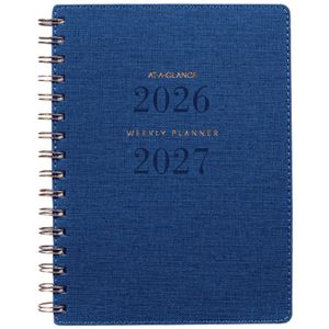 At-A-Glance Signature A5 Diary Week to View FY26/27 Black