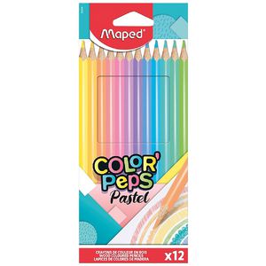 Maped Pastel Coloured Pencils 12 Pack