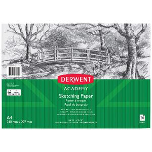 Derwent Academy Sketching Paper 100gsm 30 Sheets A4