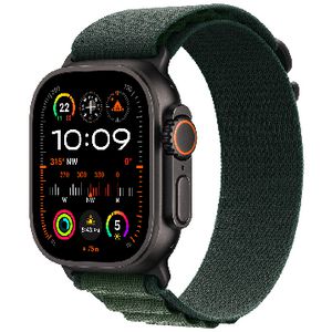 Apple Watch Ultra 2 GPS/Cel 49mm Black Case/Green Alp Loop M