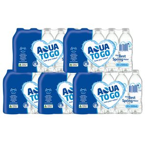 Aqua to Go Premium Spring Water 500mL 100 Pack