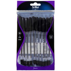 Artline Smoove Ballpoint Pens Black 10 Pack
