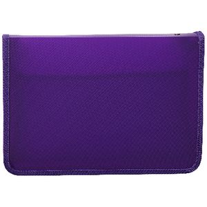 Ausinc A4 Zipped Document Folder Purple