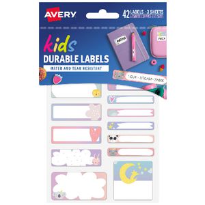 Avery Kids Dream Labels 42 Pack