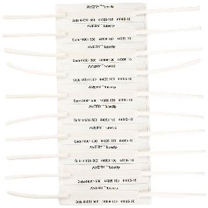 Avery Tubeclip Fastener Base Only White 100 Pack