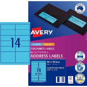 avery coloured labels
