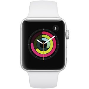 Apple Watch S3 GPS 42mm Silver Aluminium White Sport Band | Officeworks