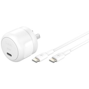 Belkin 30W USB-C Wall Charger with USB-C Cable White