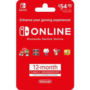 Nintendo Switch Online 12 Month Family