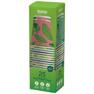 BioPak Paper Cups 390mL 25 Pack