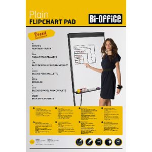Bi-Office Flipchart Pad Plain 50 Sheets 650 x 975mm