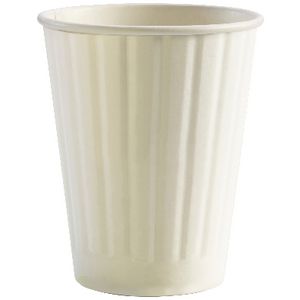 BioPak Double-wall Coffee Cups 12oz White 1000 Box