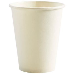 BioPak Single-wall Coffee Cups 12oz White 1000 Box