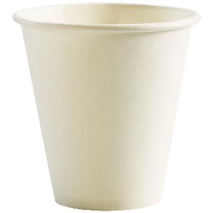 BioPak Single-wall Coffee Cups 8oz White 1000 Box