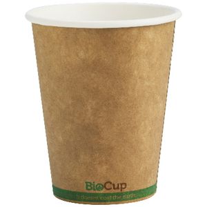 BioPak Single-wall Coffee Cups 8oz Kraft 1000 Box