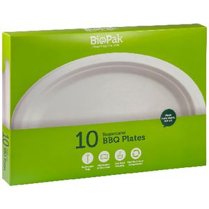 Biopak Oval Plates 10 Pack