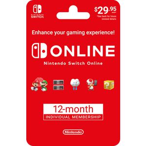 Nintendo Switch Online 12 Month Membership Gift Card Officeworks