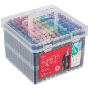 Born Dual-Tip Art Markers Assorted 144 Pack