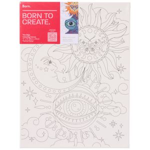 Born Thin Edge Colouring Canvas 12x16 Mystic Art