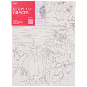 Born Thin Edge Colouring Canvas 12x16 Riviera