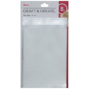 Born Poly Bags Clear 50 Pack