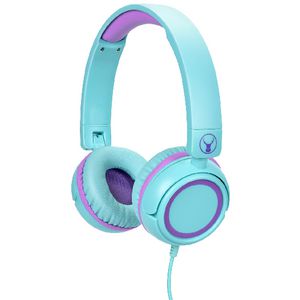 BONELK Comfort Kids Wired Headphones Teal/Purple