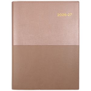 Collins A5 Day to Page Vanessa FY26/27 Diary Rose Gold