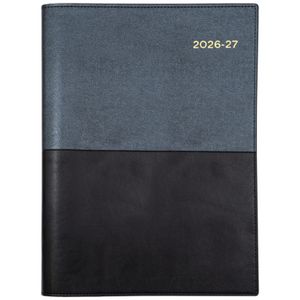 Collins A4 Week to View Vanessa FY26/27 Diary Black