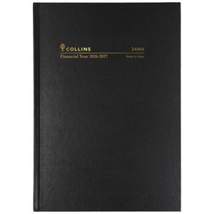 Collins A4 Week to View FY26/27 Diary Black