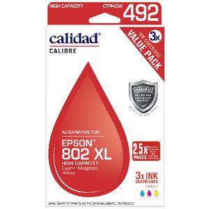 Calidad Epson 802XL Tri Colour 3 Pack