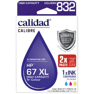 Calidad HP Alternative 67XL Tri Colour Ink Cartridges
