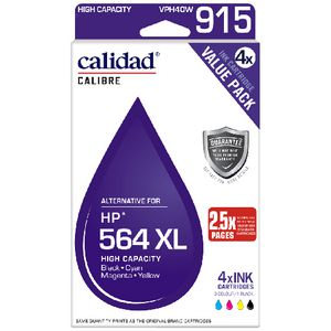 Calidad Compatible HP 564XL Ink Cartridges 4 Pack