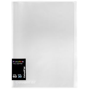 ColourHide A4 Fixed Display Book 20 Sheets Clear