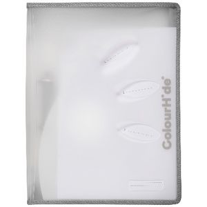 Colourhide A4 Zipper Binder 2-Ring 25mm Clear