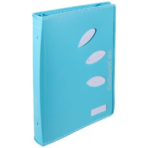 ColourHide A4 Zipper Binder 2-D Ring 25mm Sky Blue