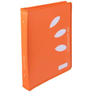 ColourHide A4 Zipper Binder 2-D Ring 25mm Tangerine Orange