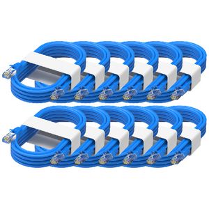 Comsol RJ45 Cat 5e Patch Cable 3m Blue 12 Pack