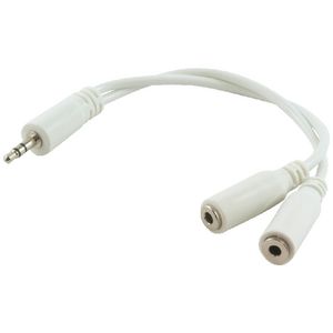 Comsol 3.5mm Male to 2 x 3.5mm Female Audio Splitter 10cm