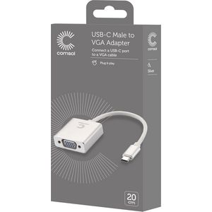 Comsol USB-C Male to VGA Female Adaptor 