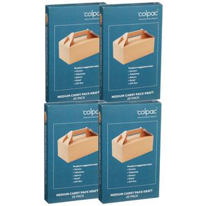 Colpac Medium Carry Pack Kraft 100 Pack