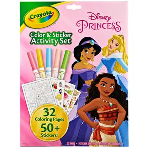 Disney Princess Colour & Sticker Activity Set 32 Pages