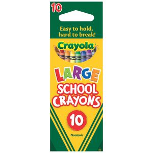 Crayola Large School Crayons 10 Pack