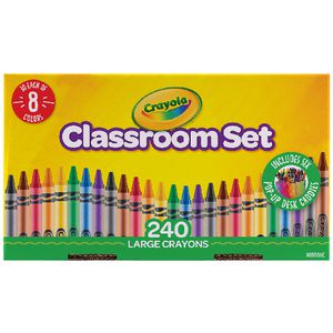 Crayola Large Crayon Classroom Pack 240 Pieces