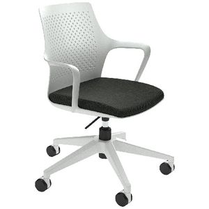 ChairSolutions Gemina Office Chair Stretch Seat White/Black