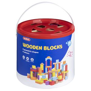 100 wooden blocks